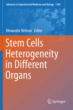 Couverture de l’ouvrage Stem Cells Heterogeneity in Different Organs