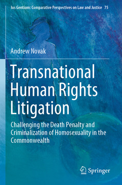 Couverture de l’ouvrage Transnational Human Rights Litigation