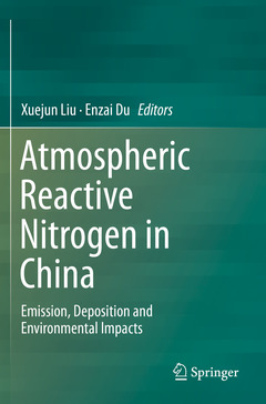 Couverture de l’ouvrage Atmospheric Reactive Nitrogen in China