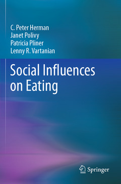 Couverture de l’ouvrage Social Influences on Eating
