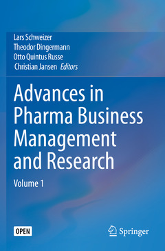 Couverture de l’ouvrage Advances in Pharma Business Management and Research