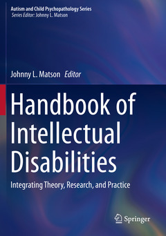 Couverture de l’ouvrage Handbook of Intellectual Disabilities