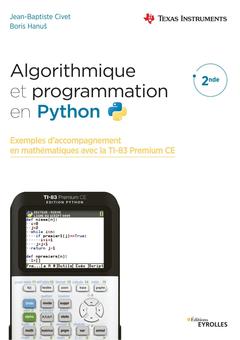 Couverture de l’ouvrage Algorithmique et programmation en Python
