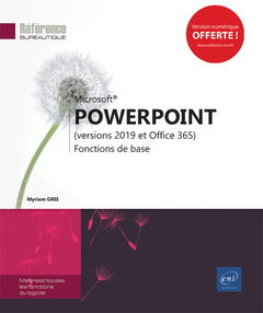 Couverture de l’ouvrage PowerPoint (versions 2019 et Office 365) - Fonctions de base