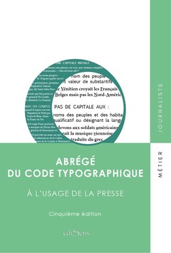 Couverture de l’ouvrage Abrégé du code typographique