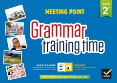 Couverture de l’ouvrage Grammar training time - Anglais 2de Éd. 2018 - Cahier grammaire + site