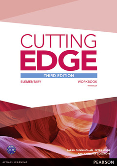 Couverture de l’ouvrage Cutting Edge 3rd Edition Elementary Workbook with Key