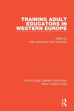 Couverture de l’ouvrage Training Adult Educators in Western Europe
