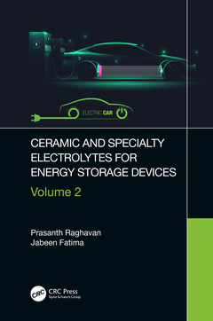Couverture de l’ouvrage Ceramic and Specialty Electrolytes for Energy Storage Devices