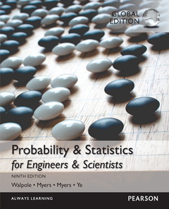 Couverture de l’ouvrage Probability & Statistics for Engineers & Scientists, Global Edition