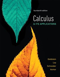 Couverture de l’ouvrage Calculus & Its Applications