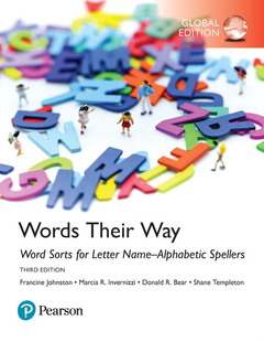 Couverture de l’ouvrage Word Sorts for Letter Name-Alphabetic Spellers, Global 3rd Edition