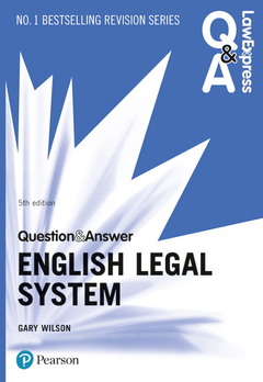 Couverture de l’ouvrage Law Express Question and Answer: English Legal System