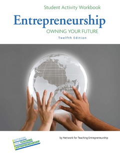 Couverture de l’ouvrage Student Activity Workbook for Entrepreneurship