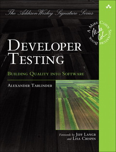 Couverture de l’ouvrage Developer Testing