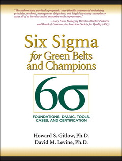 Couverture de l’ouvrage Six Sigma for Green Belts and Champions