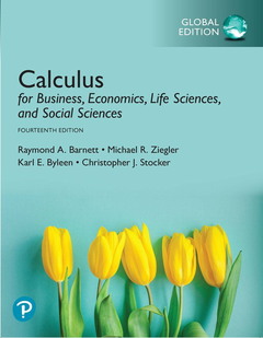 Couverture de l’ouvrage Calculus for Business, Economics, Life Sciences, and Social Sciences, Global Edition