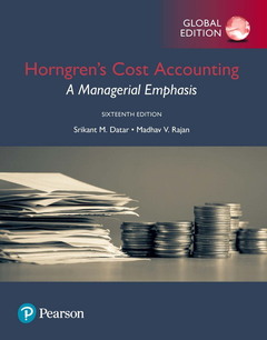 Couverture de l’ouvrage Horngren's Cost Accounting: A Managerial Emphasis, Global Edition