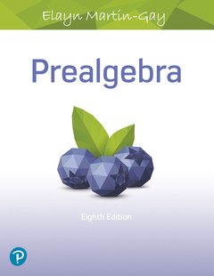 Couverture de l’ouvrage Prealgebra
