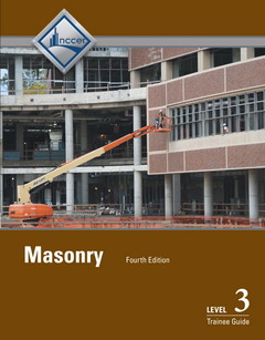 Couverture de l’ouvrage Masonry Trainee Guide, Level 3