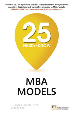 Cover of the book 25 Need-to-Know MBA Models
