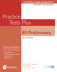 Couverture de l’ouvrage Cambridge English Qualifications: B1 Preliminary Practice Tests Plus