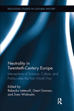 Couverture de l’ouvrage Neutrality in Twentieth-Century Europe