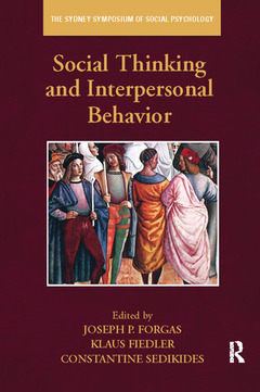 Couverture de l’ouvrage Social Thinking and Interpersonal Behavior