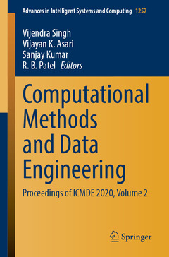 Couverture de l’ouvrage Computational Methods and Data Engineering