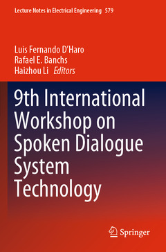 Couverture de l’ouvrage 9th International Workshop on Spoken Dialogue System Technology