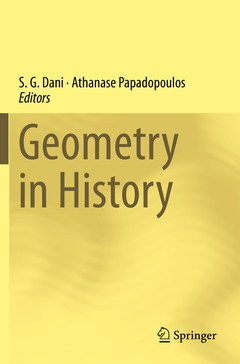 Couverture de l’ouvrage Geometry in History