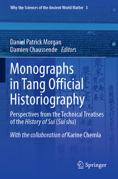 Couverture de l’ouvrage Monographs in Tang Official Historiography