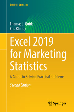 Couverture de l’ouvrage Excel 2019 for Marketing Statistics