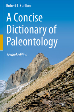 Couverture de l’ouvrage A Concise Dictionary of Paleontology