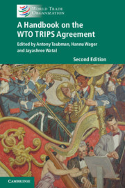 Couverture de l’ouvrage A Handbook on the WTO TRIPS Agreement