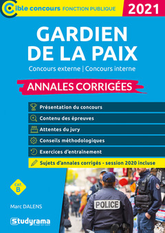 Cover of the book Gardien de la paix - Annales corrigées