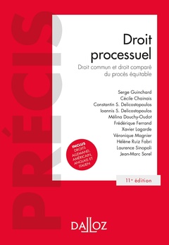 Cover of the book Droit processuel. 11e éd. - Droit commun et droit comparé du procès équitable
