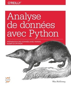 Couverture de l’ouvrage Analyse de données avec Python - Préparation des données avec Pandas, Numpy et Ipython
