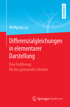 Cover of the book Differenzialgleichungen in elementarer Darstellung