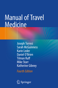 Couverture de l’ouvrage Manual of Travel Medicine
