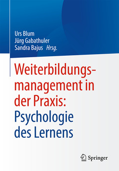 Couverture de l’ouvrage Weiterbildungsmanagement in der Praxis: Psychologie des Lernens