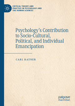 Couverture de l’ouvrage Psychology’s Contribution to Socio-Cultural, Political, and Individual Emancipation