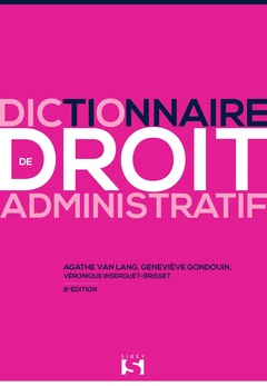 Cover of the book Dictionnaire de droit administratif. 8e éd.