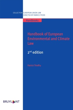 Couverture de l’ouvrage Handbook of European Environmental and Climate Law