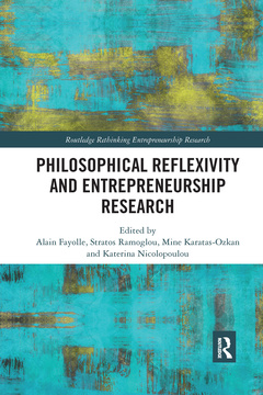 Cover of the book Philosophical Reflexivity and Entrepreneurship Research