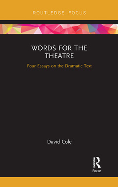 Couverture de l’ouvrage Words for the Theatre