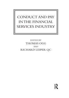 Couverture de l’ouvrage Conduct and Pay in the Financial Services Industry