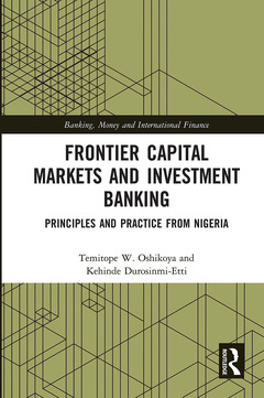 Couverture de l’ouvrage Frontier Capital Markets and Investment Banking