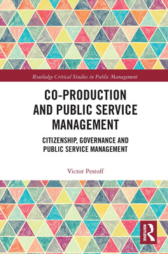 Couverture de l’ouvrage Co-Production and Public Service Management