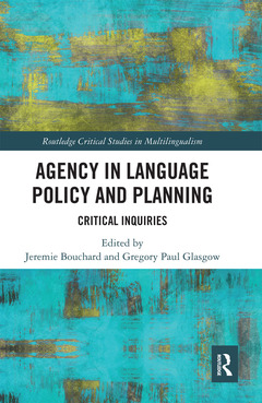 Couverture de l’ouvrage Agency in Language Policy and Planning: